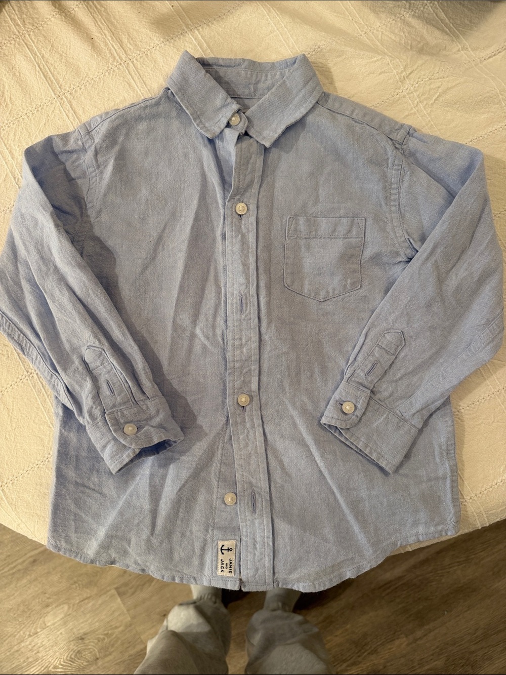 Janie and Jack Light Blue Button-Down Shirt